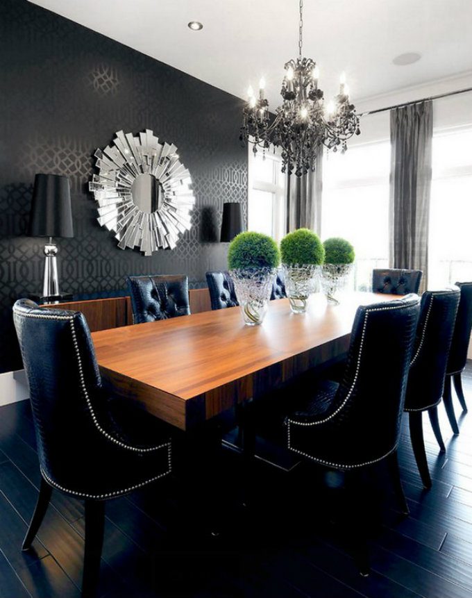 dining room trends for 2016- Black and White Inspirations