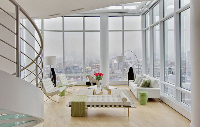 TOP 6 RESIDENTIAL PROJECTS BY MARIE BURGOS DESIGN for your New York home-Chelsea Duplex Penthouse