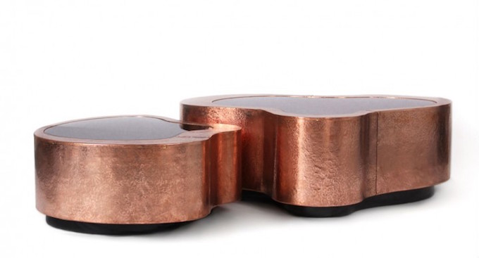 MOST BEAUTIFUL FURNITURE PIECES MADE IN COPPER- Wave Center Table by Boca do Lobo