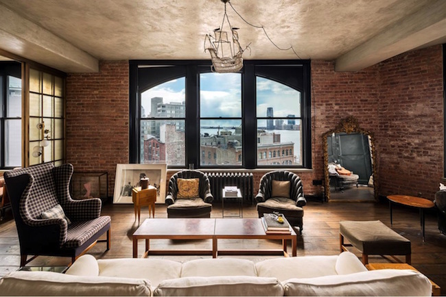 The 7 Best Celebrity Homes in New York City-Kirsten Dunst's SoHo Penthouse
